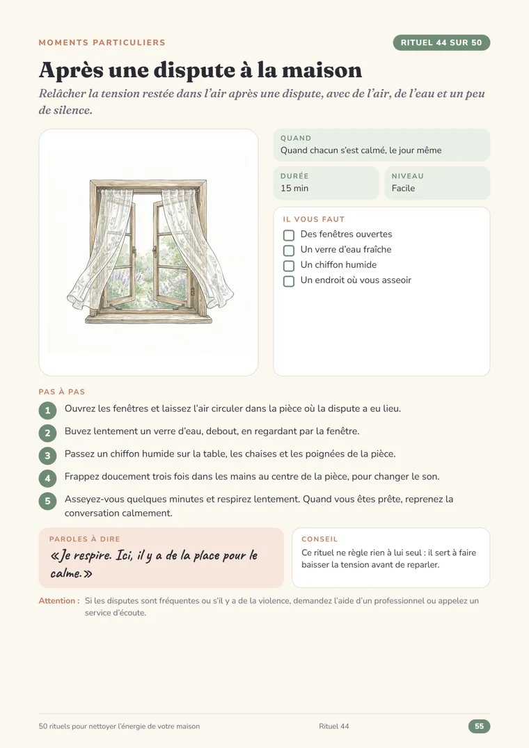 Page de rituel du guide